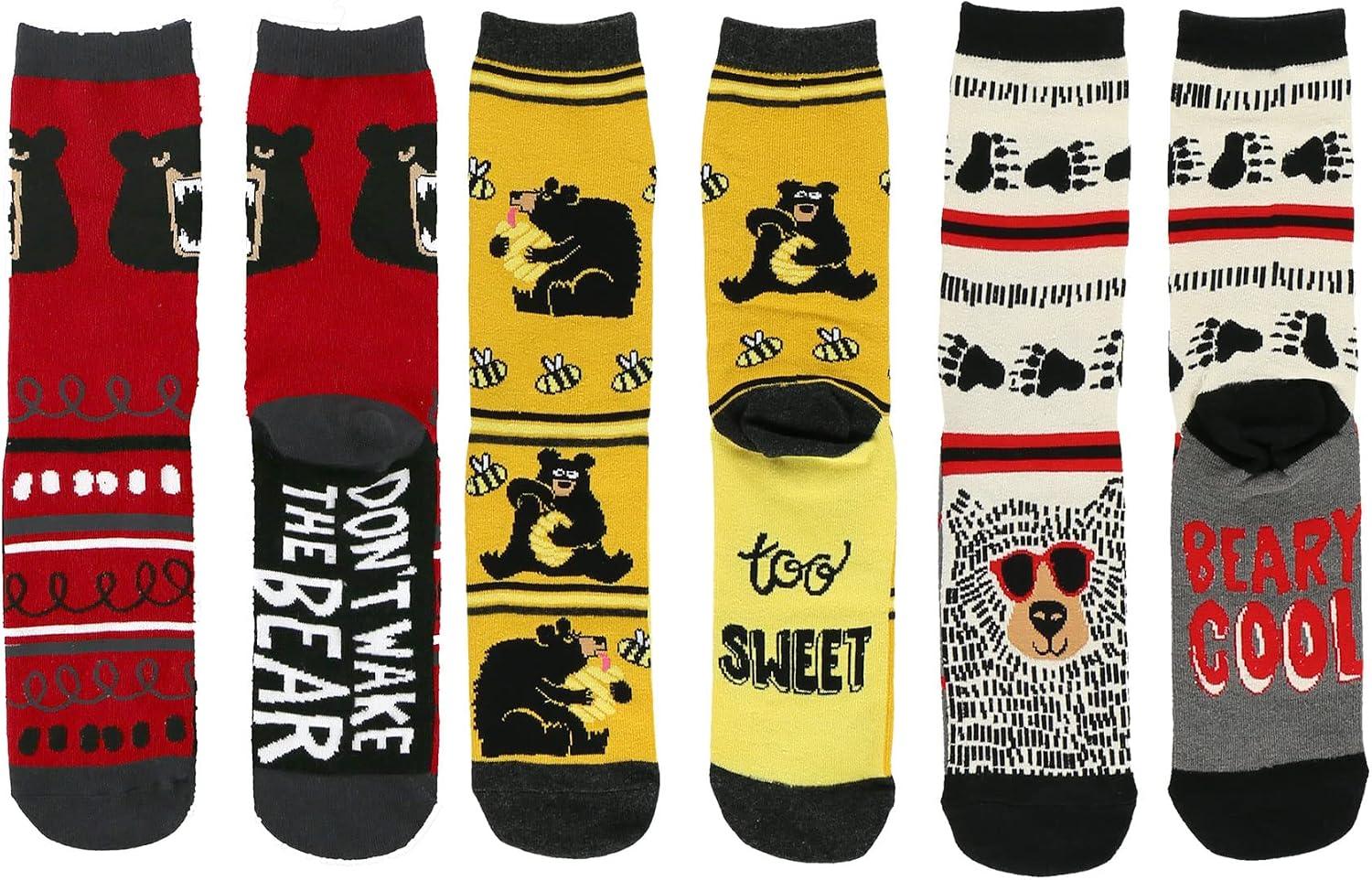 LazyOne's Men and Women's Novelty Crew Socks Bundles, Funny Crew Socks for Men and Women