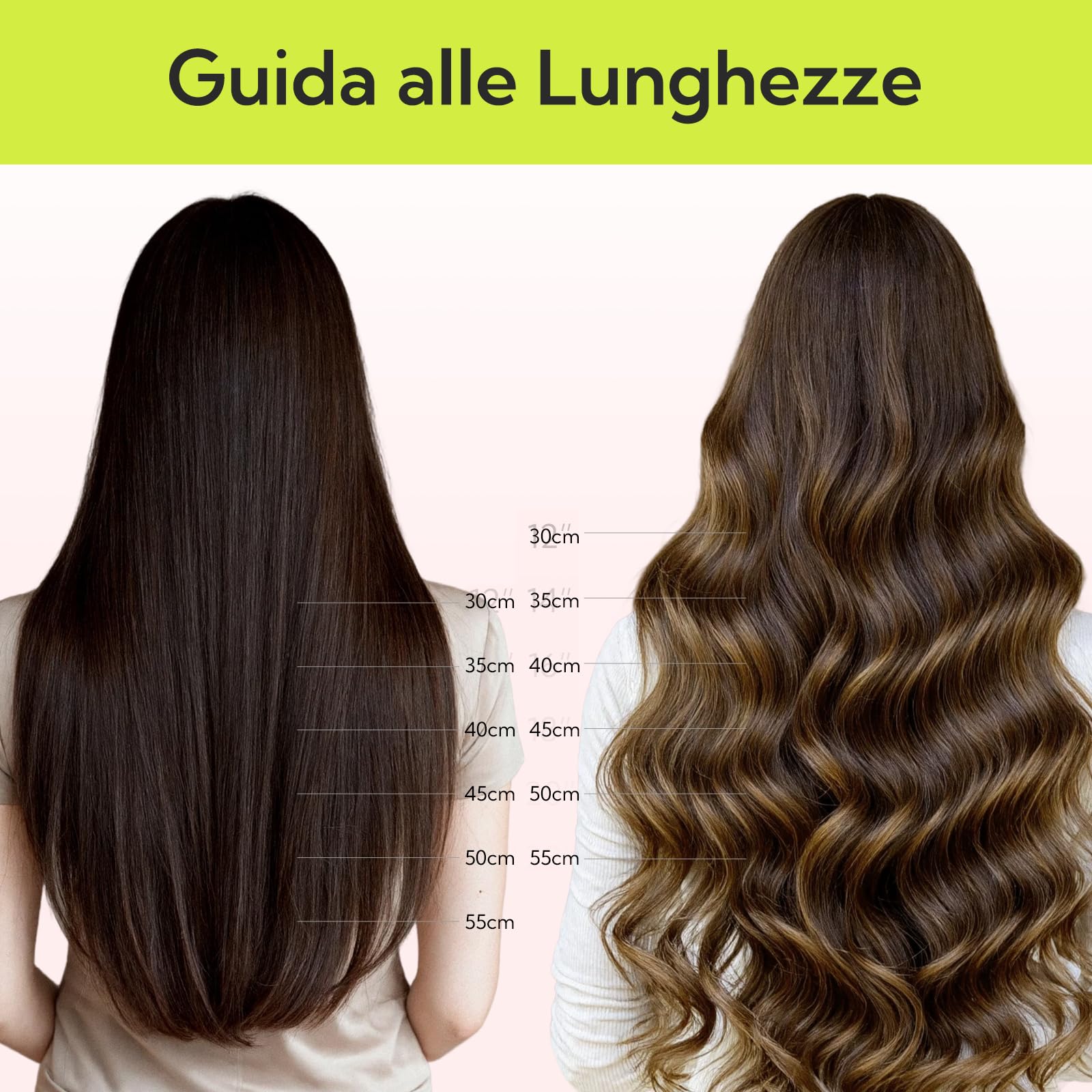 hotbanana Extension Capelli Veri con Filo Invisibile, 45cm 95g Balayage Marrone Cioccolato a Biondo Caramello Capelli Umani Remy Lisci, Invisible Wire Hair Extensions, Extension in Capelli Veri