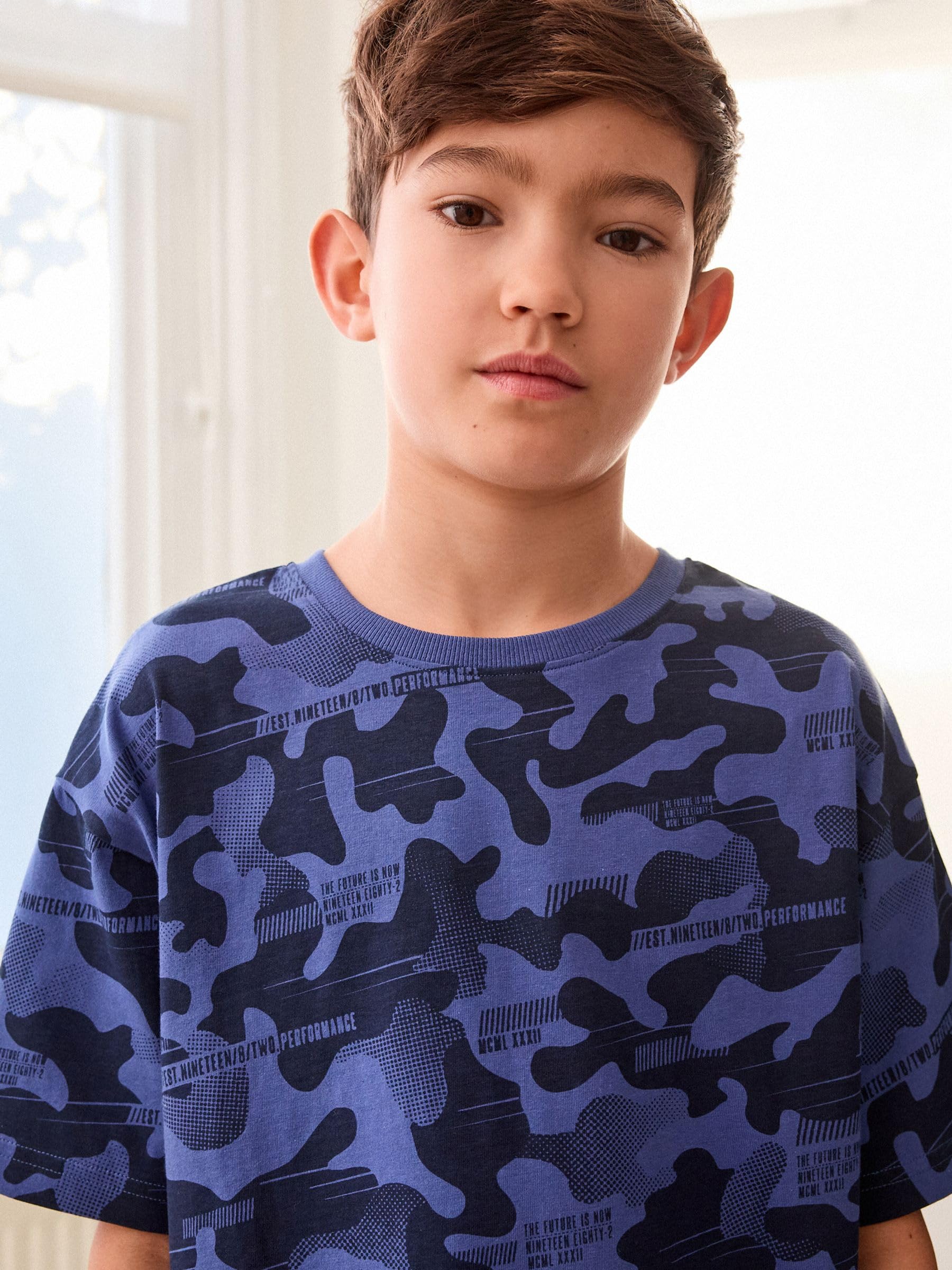 NEXT Niños Pack de 3 Pijamas con Pantalones Cortos 100% algodón