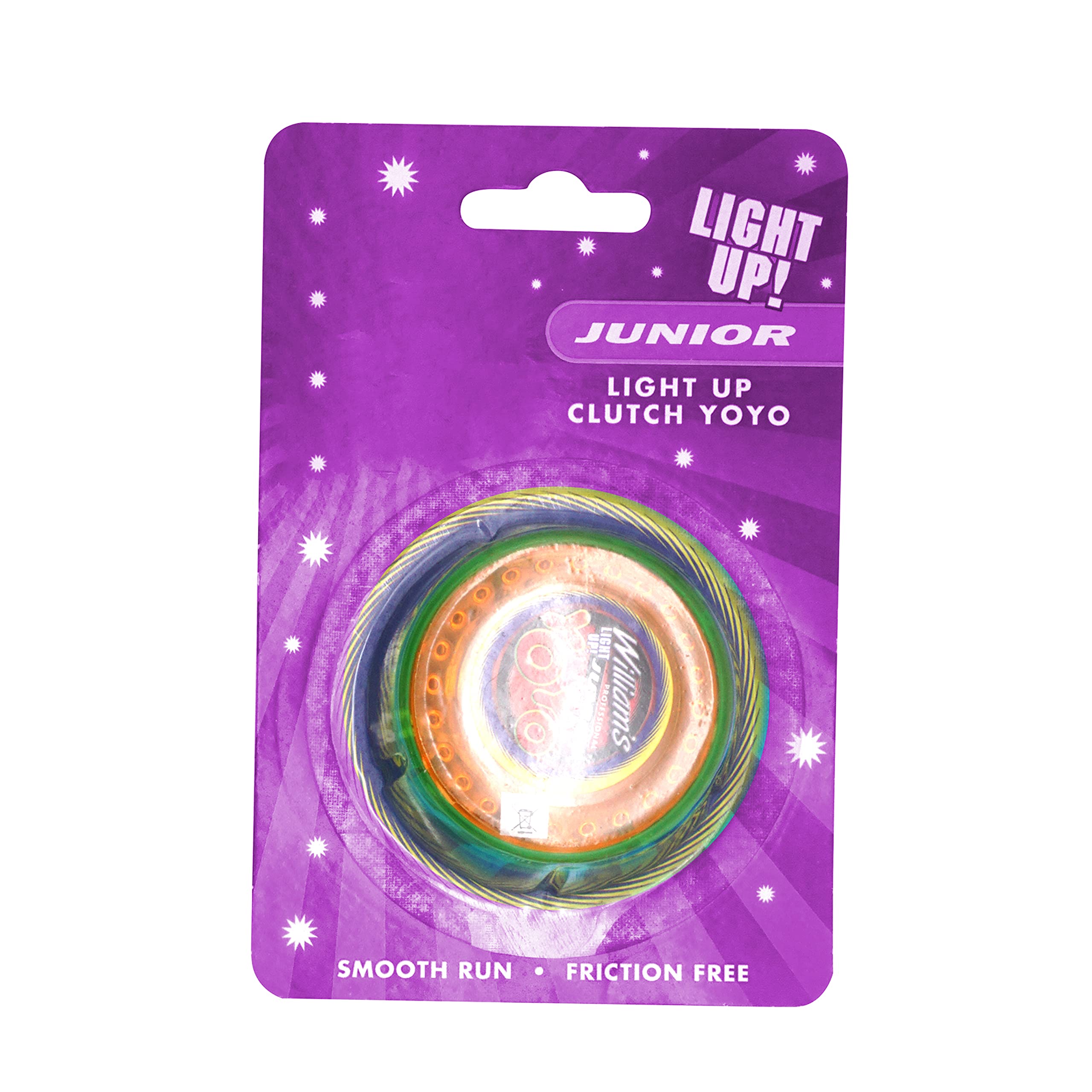 HOVUK® 1x Random Junior Light Up Responsive Yoyo 5.5cm, Stable and Sturdy with Yoyo String, Great Gift for Kids and Beginner Players to Perform