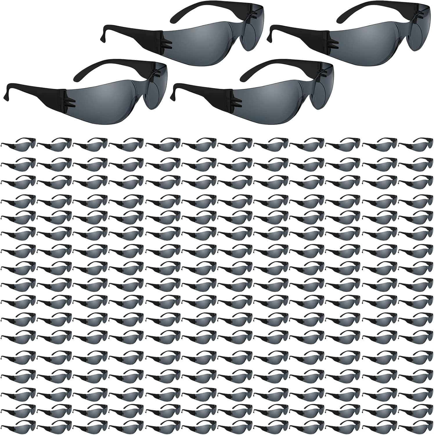 RTBOFY Clear Safety Glasses 208PCS, Scratch Resistant Glasse for Women Men, ANSI Z87.1 Rated, UV Protection