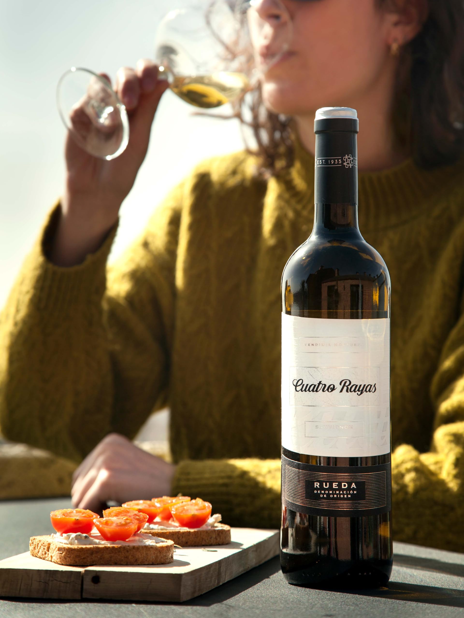 CUATRO RAYAS Sauvignon - Vino Blanco DO Rueda (6 Botellas x 750ml)