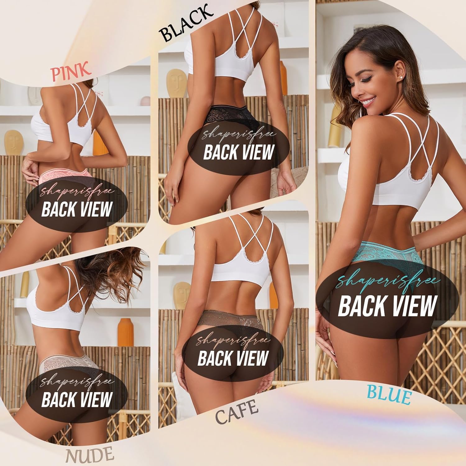 Lace Thong Period Underwear for Women, Leak Proof Period Thongs, Absorbent Panty, Menstrual Thong Bikini Bottom - Image 4