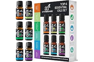 ArtNaturals Aromatherapy Top-6 Essential Oil Set