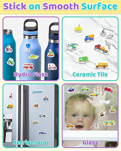 Miniatura 4 de Benresive - Libro de calcomanías reutilizables para niños de 2 a 4 años, libros con calcomanías de viaje divertidas y actividades de manualidades