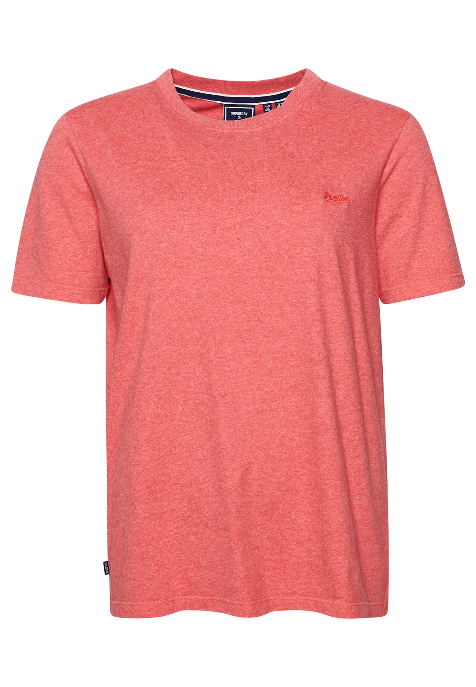 Superdry Vintage Logo Emb tee Shirt for Women, Coral Marl, 6