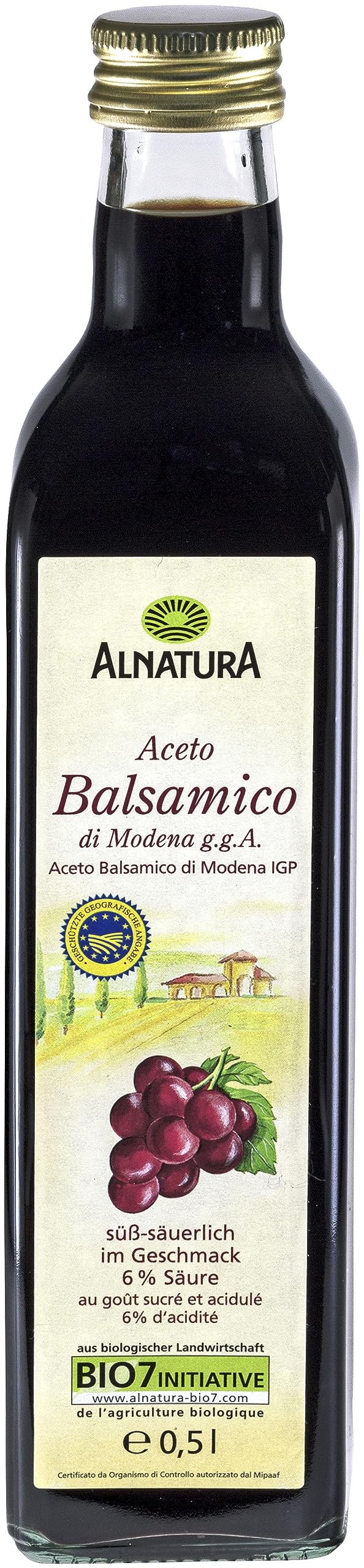 Alnatura Bio Aceto Balsamico di Modena, 1er Pack (1 x 500 g)
