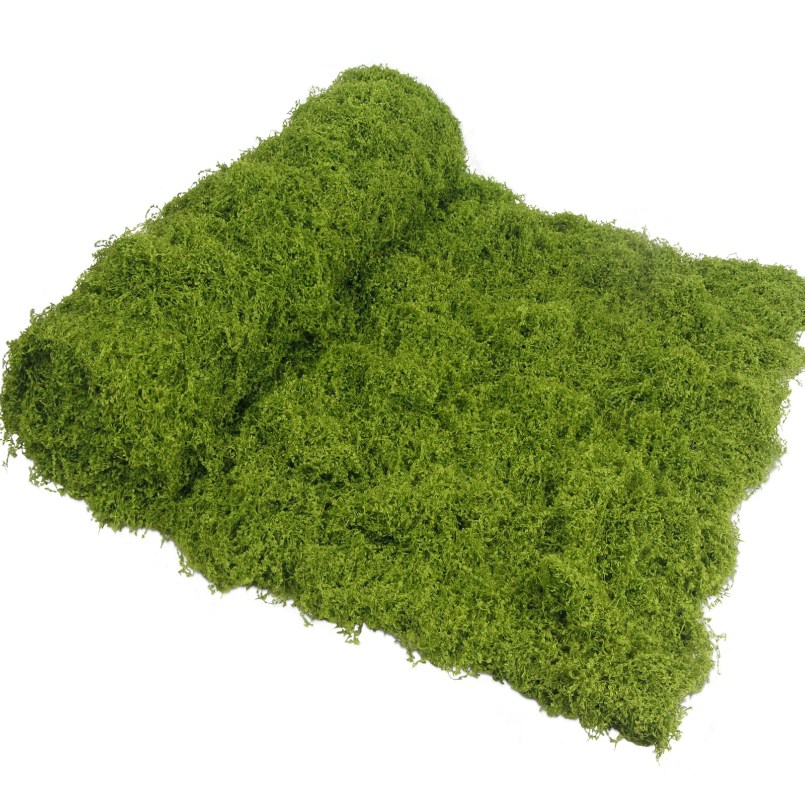 Photo 1 of ACRYCS Fake Moss Dark Green 39" x 39" Faux Moss for Decorating Artificial Grass for Indoor Plants Wall Crafts DIY Table Centerpieces Table Runner Fairy Woodland Garden Floral Wedding 100x100cm