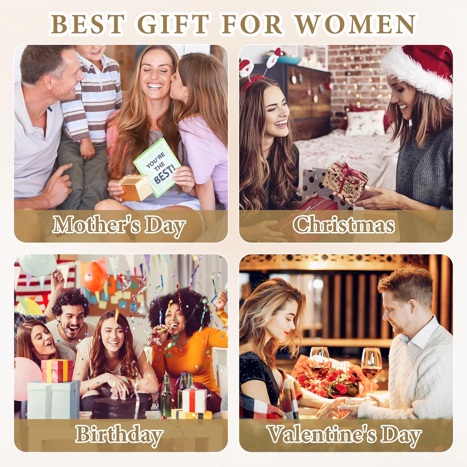 Gold Bracelets Set for Women Non Tarnish Trendy,14K Gold Plated Dainty Stackable Paperclip Cuban Link Chain Bracelets, Simple Cute Cuff Bracelets Jewelry Set Adjustable 7"+2" - Image 6