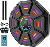 Vista 9 de Music Boxing Machine, Smart Music Punching Machine for Adults Kids, Bluetooth Music Sync, Wall-Mounted Workout/Training Equipment with Boxing
