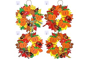 Easy Thanksgiving 3D Pumpkin Leaf Craft Kit for Toddlers, Thanksgiving Crafts for Kids Ages 3-5
