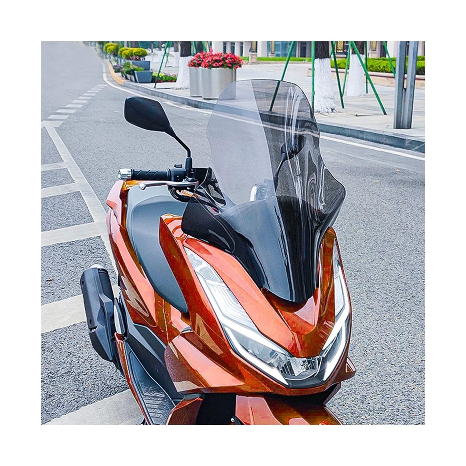 Deflectores de Viento Parabrisas De Motocicleta, Piezas De Motor, Deflector De Viento Apto para para Pcx160 2022, Parabrisas De Carenado De Motocicleta Vidrio Deflector