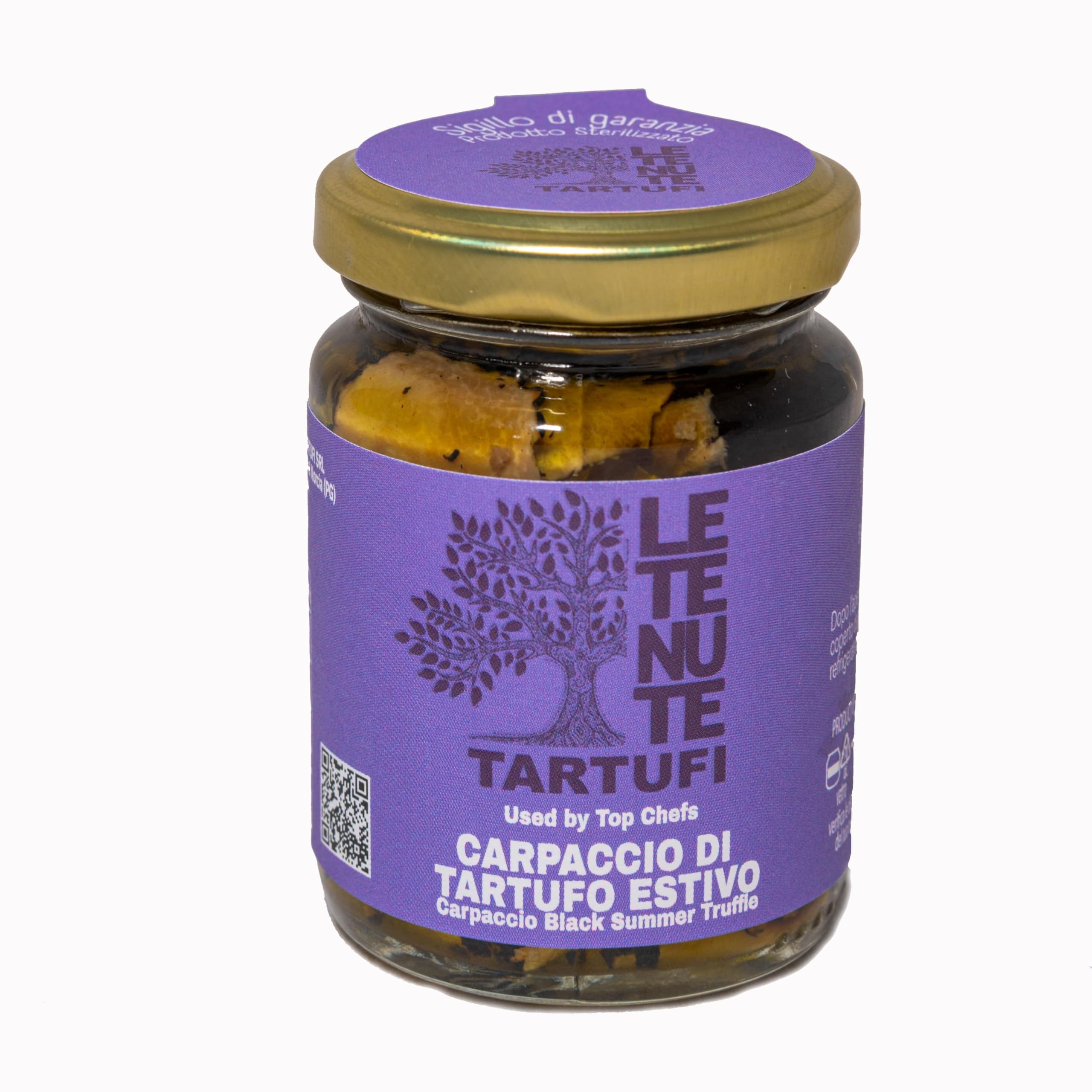 Box Le Tenute Tartufi, 2 condimenti aromatizzati da 250ml, vasetti da 80g carpaccio di tartufo, tartufo macinato, salsa tartufata bianca e nera.