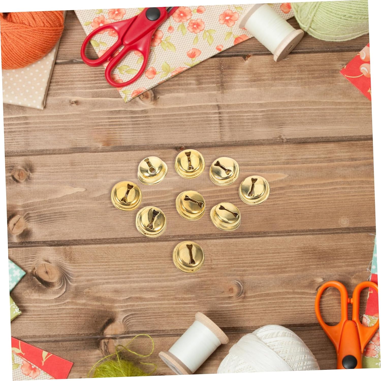 100pcs Craft Bells for DIY Projects Miniature Handicraft Supplies Portable Puppet Bells for Decorations and Crafts for Christmas and Festive Activities