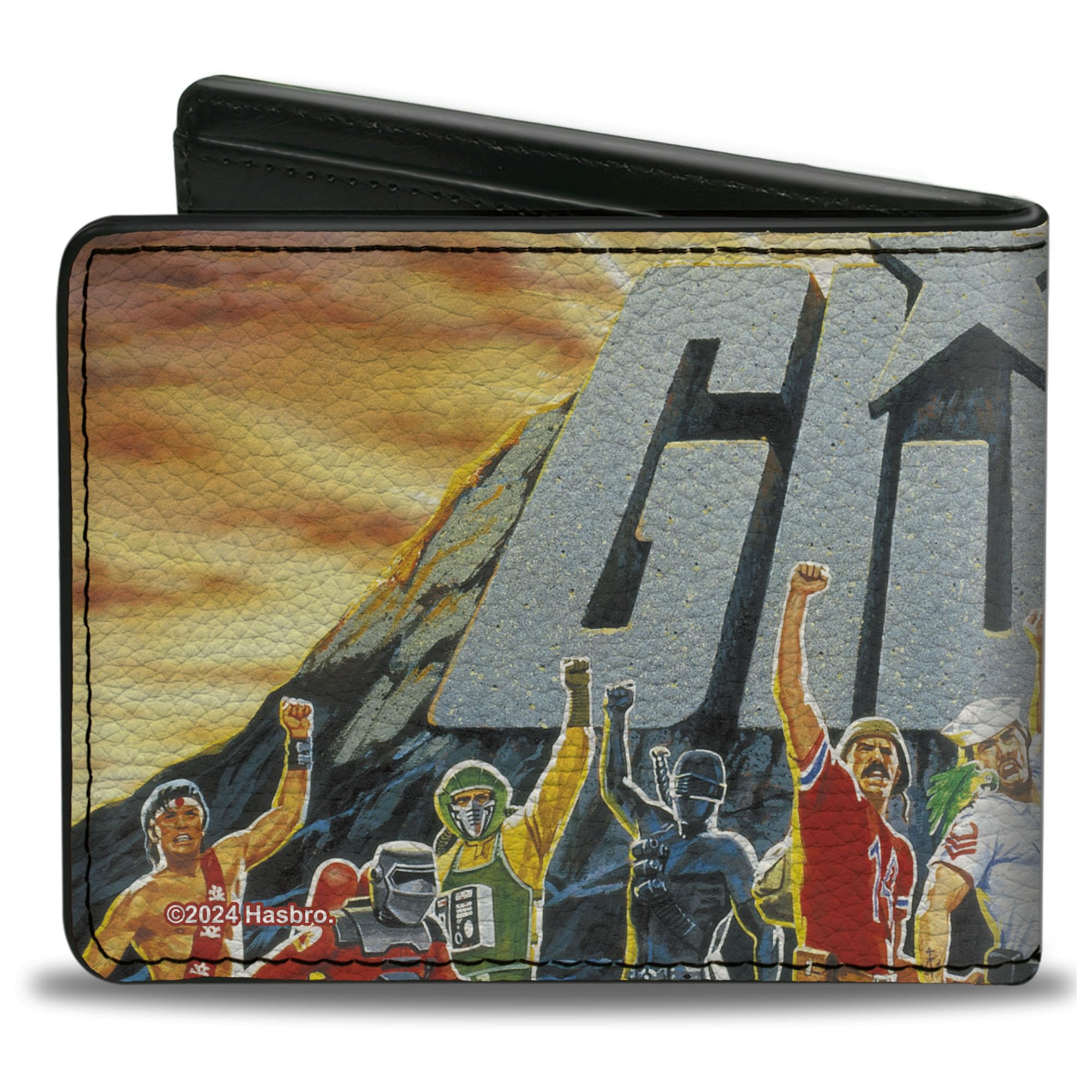 Buckle-Down Hasbro Wallet, Bifold, GI Joe Retro Yo Joe Stone Group Pose, Vegan Leather