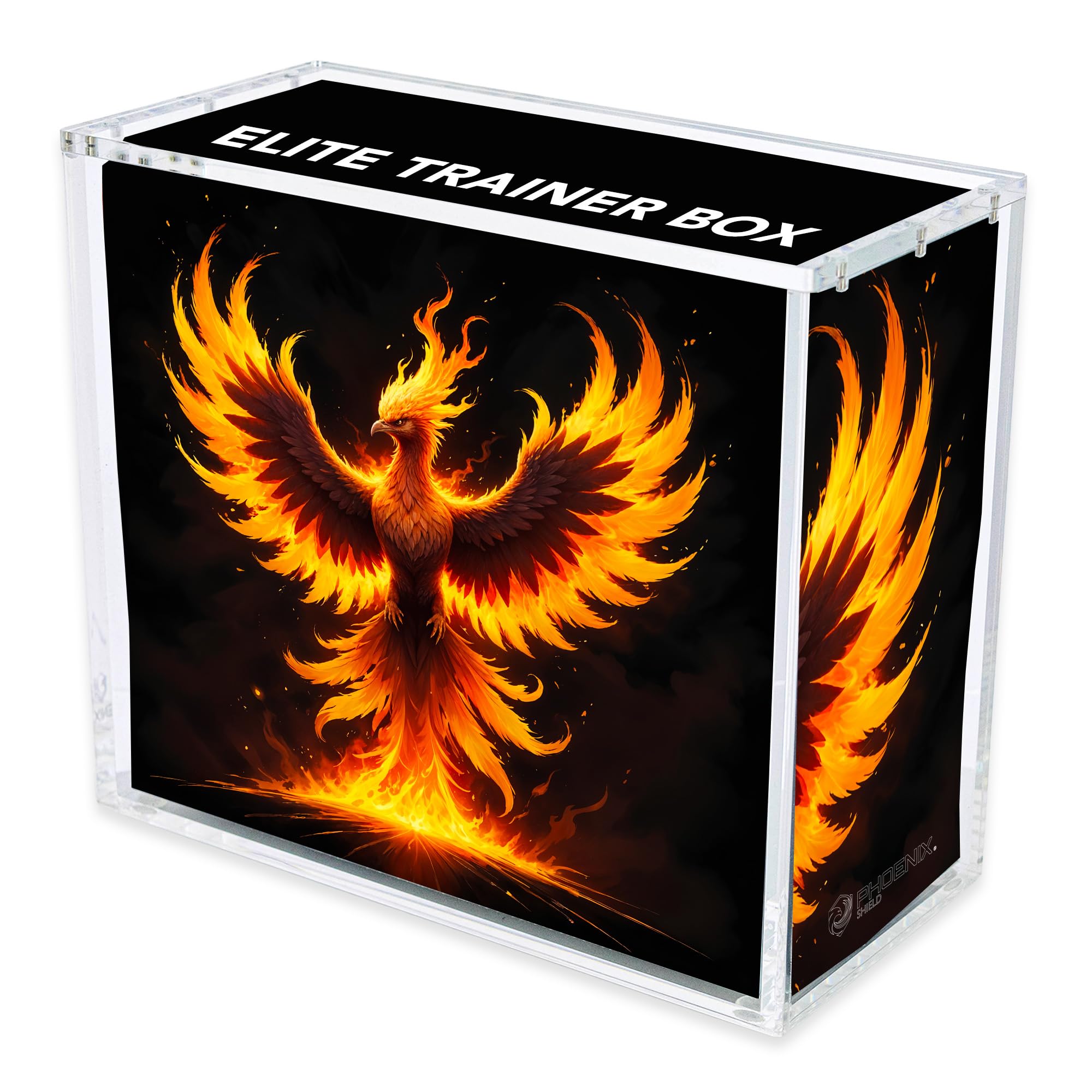 PHOENIX SHIELD | Boîte Acrylique ETB avec Couvercle - Protection pour Display - 69002