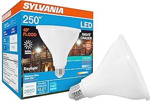 SYLVANIA Night Chaser LED PAR38 Light Bulb: Illuminate Your Outdoors with High Lumen Output