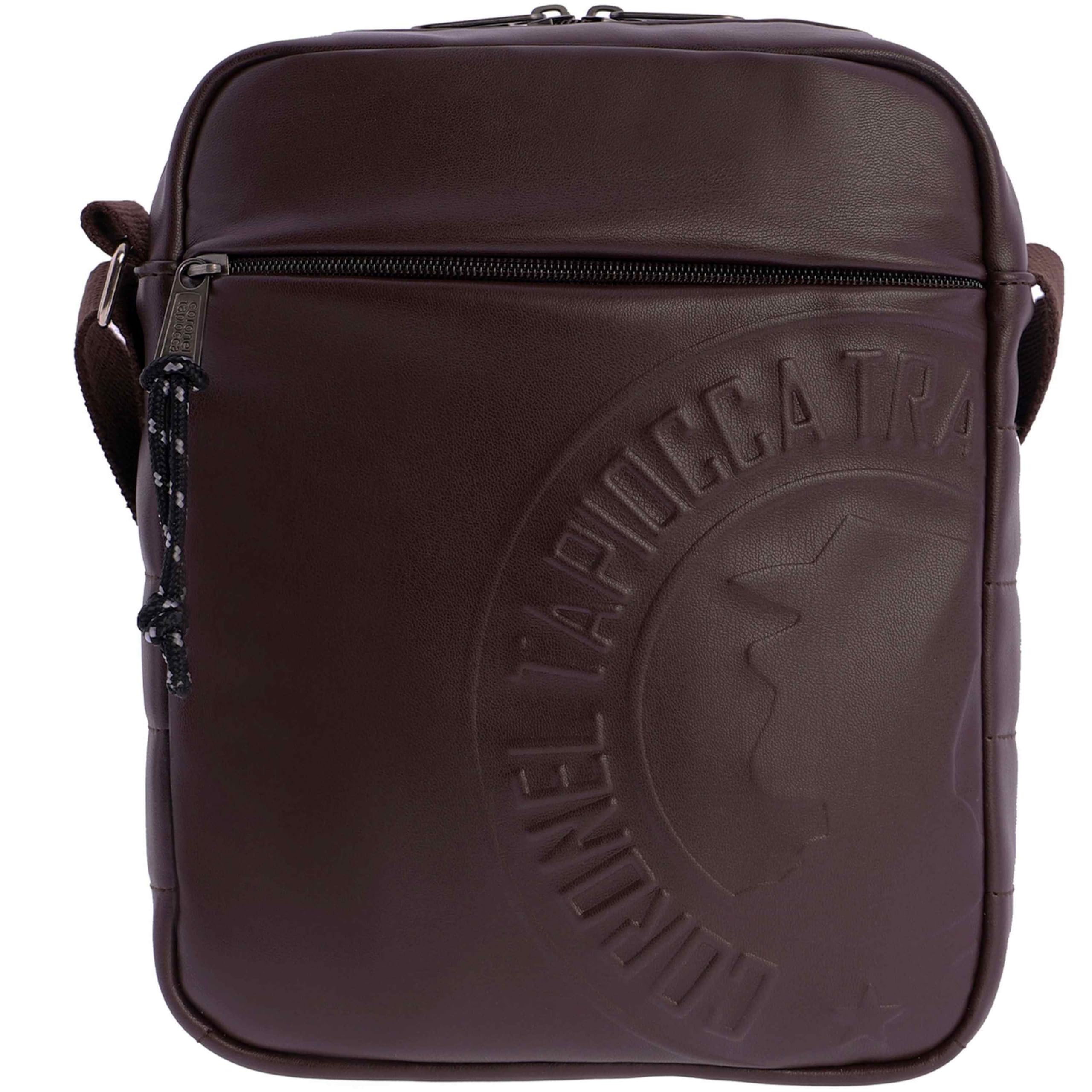 Coronel Tapiocca Men's Bolso bandolera para Hombre Alfonso Shoulder Bags, Brown, 21x6x26 cm