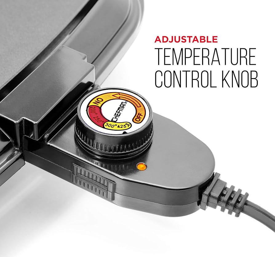 Chefman Electric Griddle, Fully Immersible And Dishwasher Safe Features