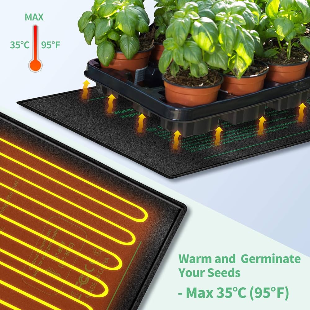 Exsivemy Seedling Heat Mat Durable Waterproof Heat Mat For Plants | INDIA