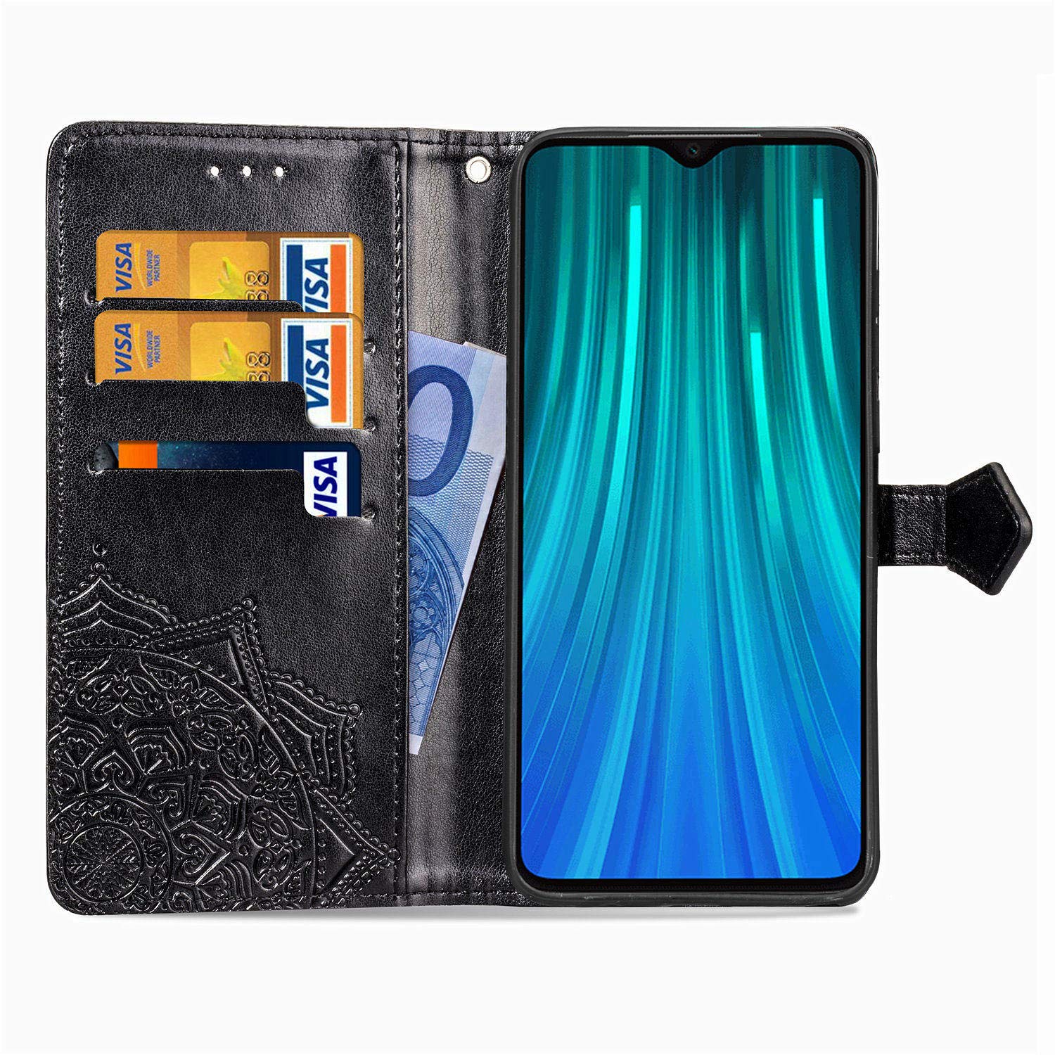 Yiizy Custodie per Xiaomi Redmi Note 8 PRO Cover, Girasole Stile PU