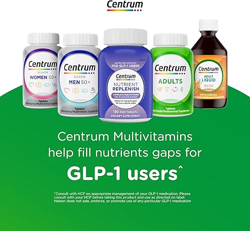 Miniatura 14 de Centrum Minis Silver Multivitamínico para adultos 50 Plus, suplemento multimineral, vitamina D3, vitaminas B, sin gluten, ingredientes sin OMG,