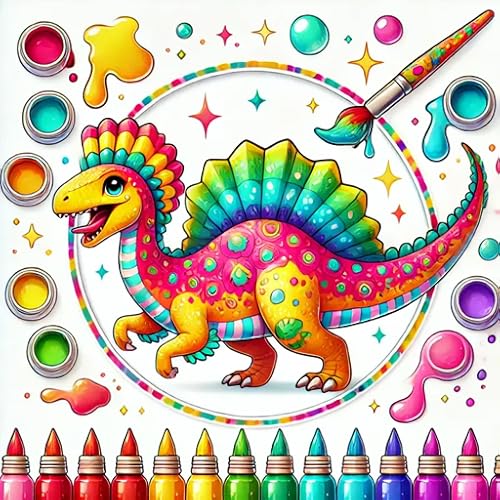 AnyReskin - Spinosaurus Coloring Pages & Painting Games, Dinosaurs and Prehistoric Creatures, Adventure Coloring