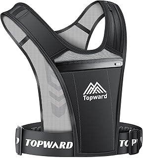 Gesponserte Anzeige – Topward Laufweste Reflektierend Handytasche Joggen Handyhalterung, für Männer Frauen Joggen Walking ...