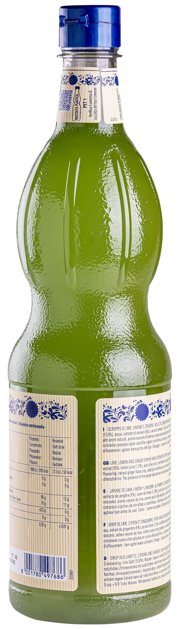 Fabbri Scrioppo Mixybar Plus Lime Limone & Zenzero (Confezione da 2)