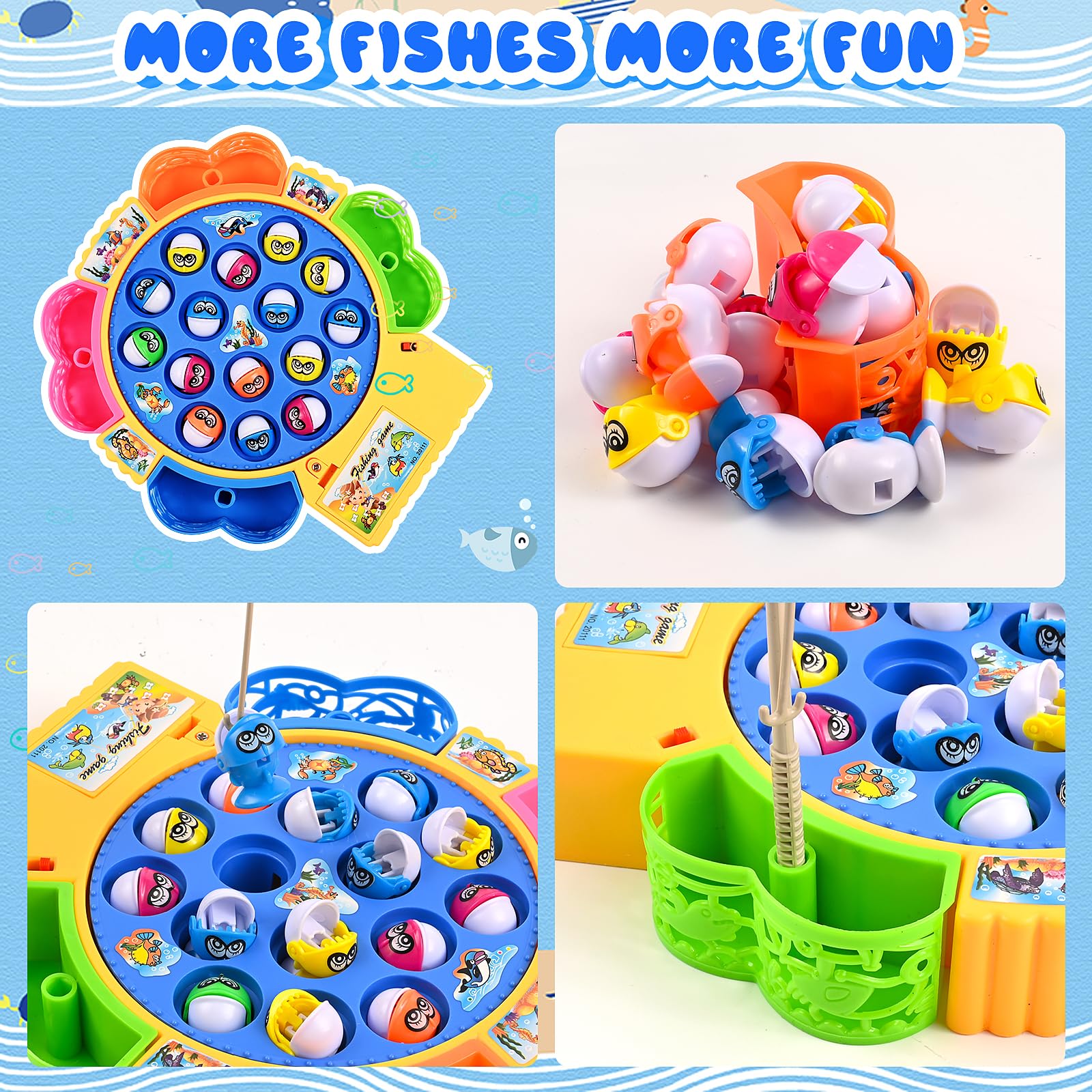 Gioco Pesca Magnetico In Legno Per Bambini – Educativo E Sensoriale, Motricità Fine, Gioco Genitore-Figlio