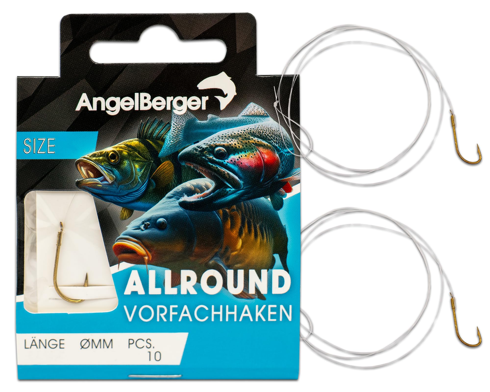 Angel Berger - Ami e terminali da pesca, legati, Allround, Gr.12 0.18mm