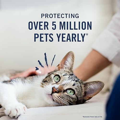 Miniatura 5 de PetArmor Además de prevención de pulgas y garrapatas para gatos, tratamiento de pulgas y garrapatas de gato, 1 dosis, tópico impermeable, acción