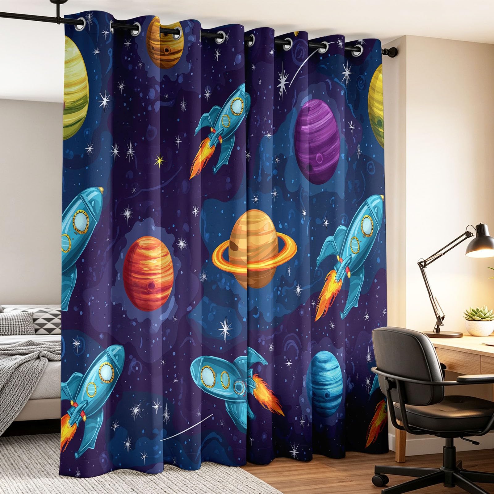 Rideaux Occultant À Oeillets Plantes minimalistes 2 Pièces 140 x 240 cm