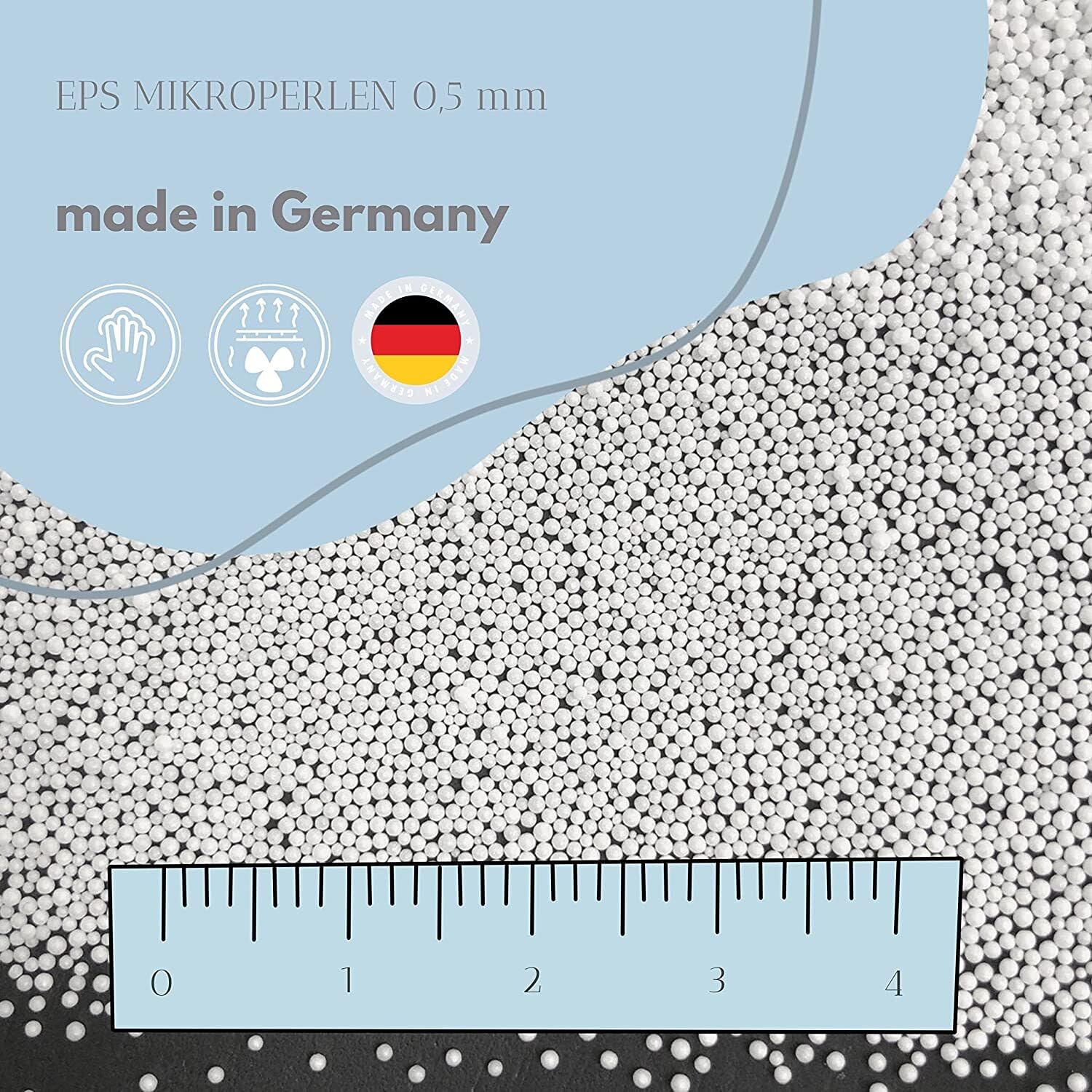 sei Design Stillkissen 170×30 cm – ergonomisch geprüftes Unterstützungskissen – EPS-Mikroperlenfüllung fein wie Sand – regulierbare Füllmenge – Premium-Baumwollbezug – waschbar – Made in Germany