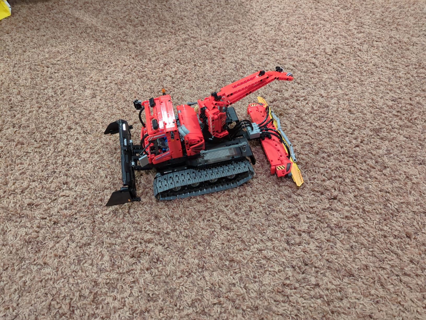 Technic Snow Groomer Building Block Set, Remote Control