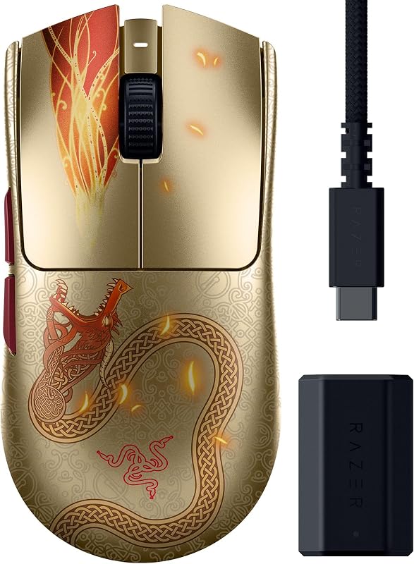 Viper V3 Pro 8Khz Wireless Esports Gaming Mouse, CS2 Edition | Counter-Strike 2 Edition, 54g Lightweight, 35K DPI Sensor, Gen3 Optical Switches, 8 Programmable Controls, Symmetrical