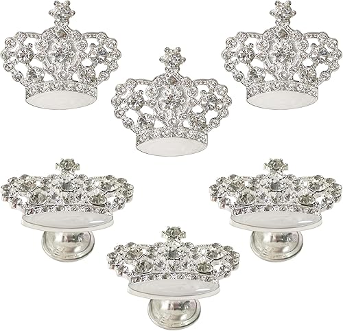 Paquete de 6 pomos de tocador, manijas de gabinete, pomo de cajón, herrajes para cajones, armarios, aparadores y armarios, pomos decorativos