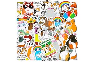 200-Count Guinea Pig Sticker Party Supply Set