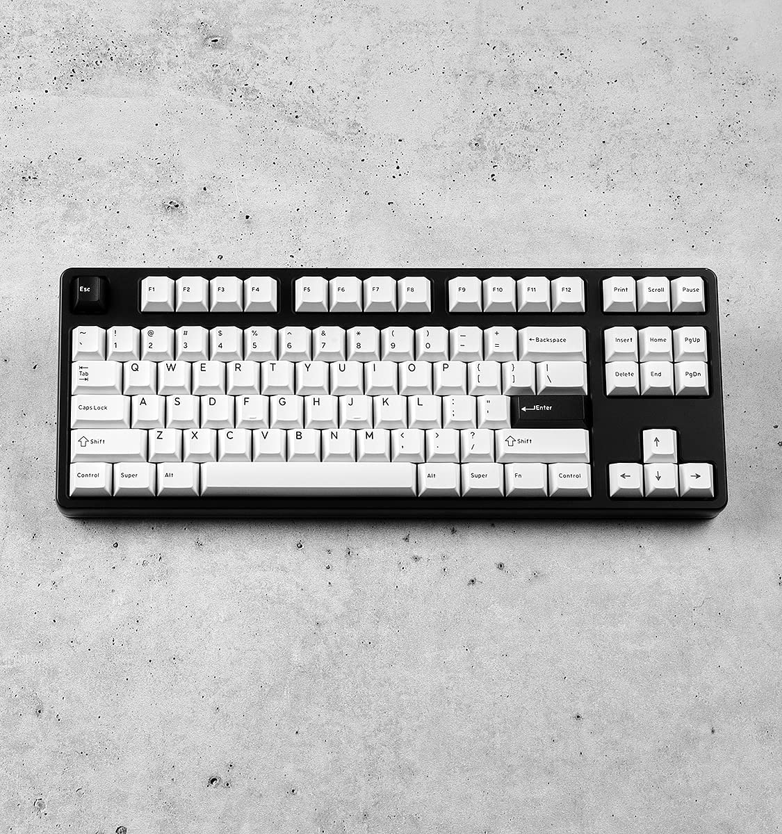 Drop DCX Solarized キーキャップ Base Kit Drop DCX Black-on-White Keycap Set, Doubleshot ABS, Cherry MX