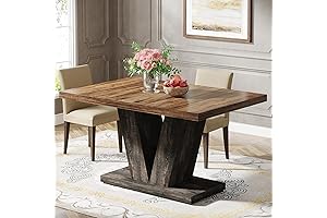 Tribesigns Rectangle Kitchen Table for 4