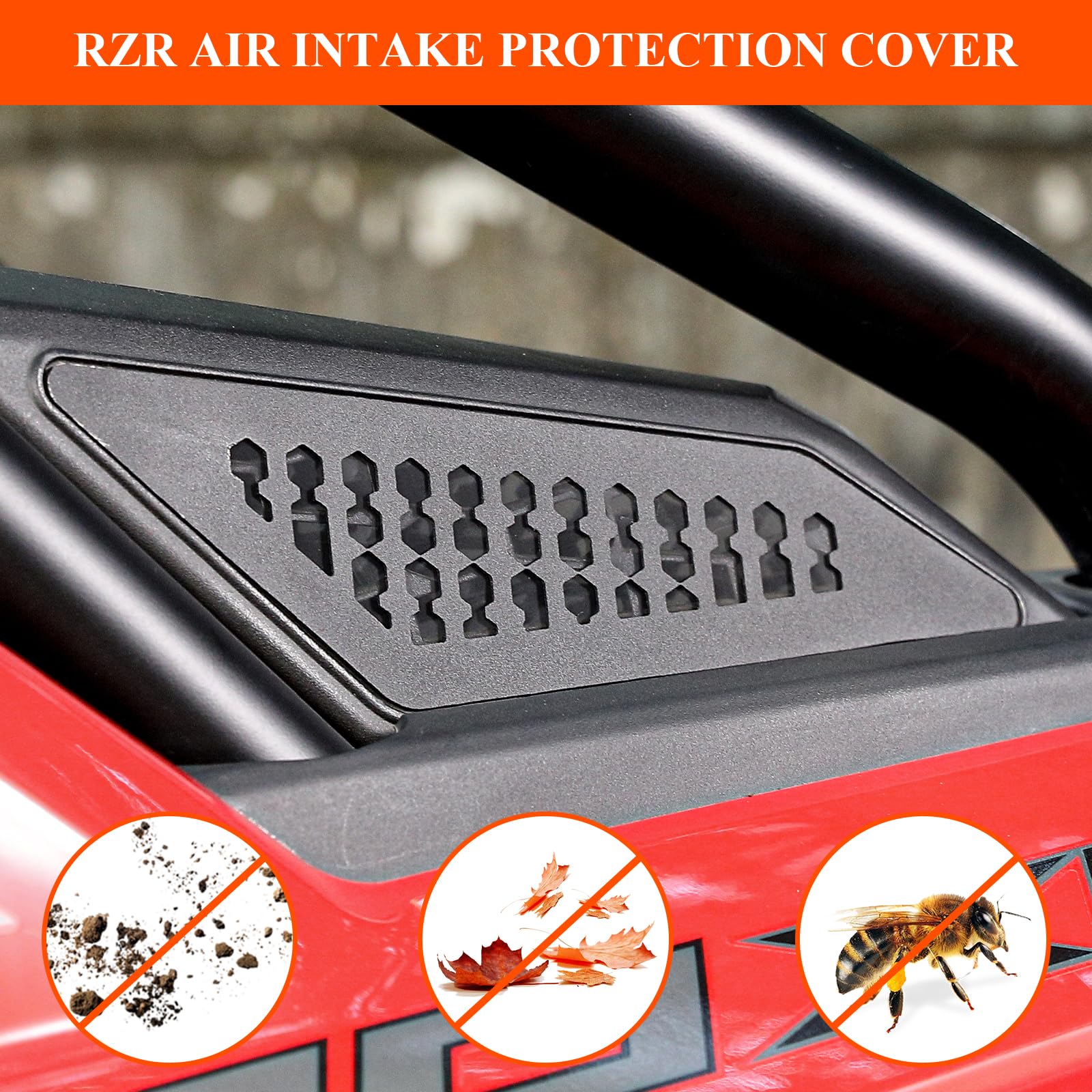 Intake Protection RZR Turbo R Engine Side Vent Protection SLORIMOD Aluminum Air Intake ...