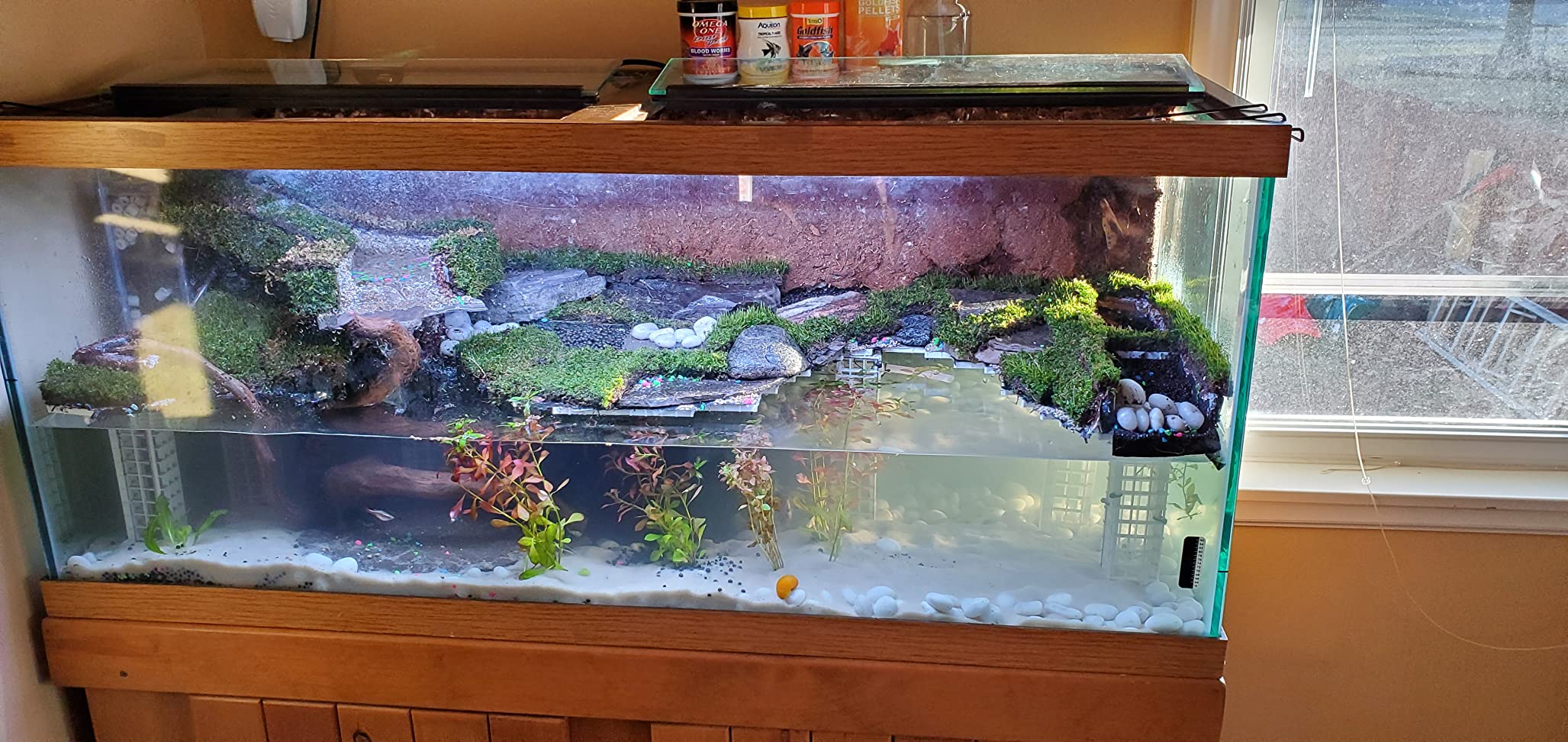 3/mo Finance AquaNatural Sugar White Sand 10lb Substrate for