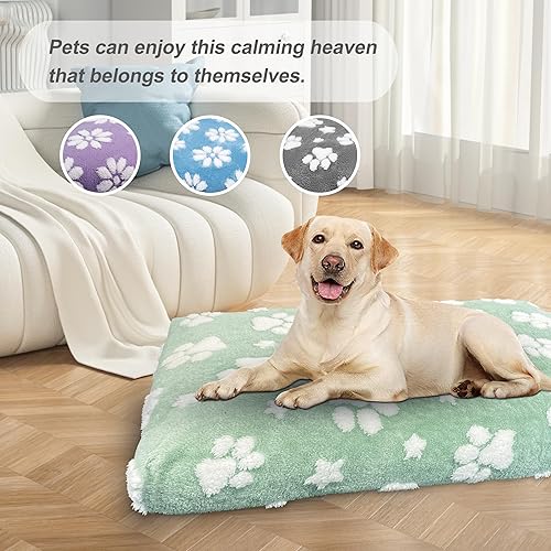 Miniatura 4 de Camas para perros grandes, bonita cama gruesa para perrera, cama mullida para mascotas con funda extraíble lavable y parte inferior antideslizante,