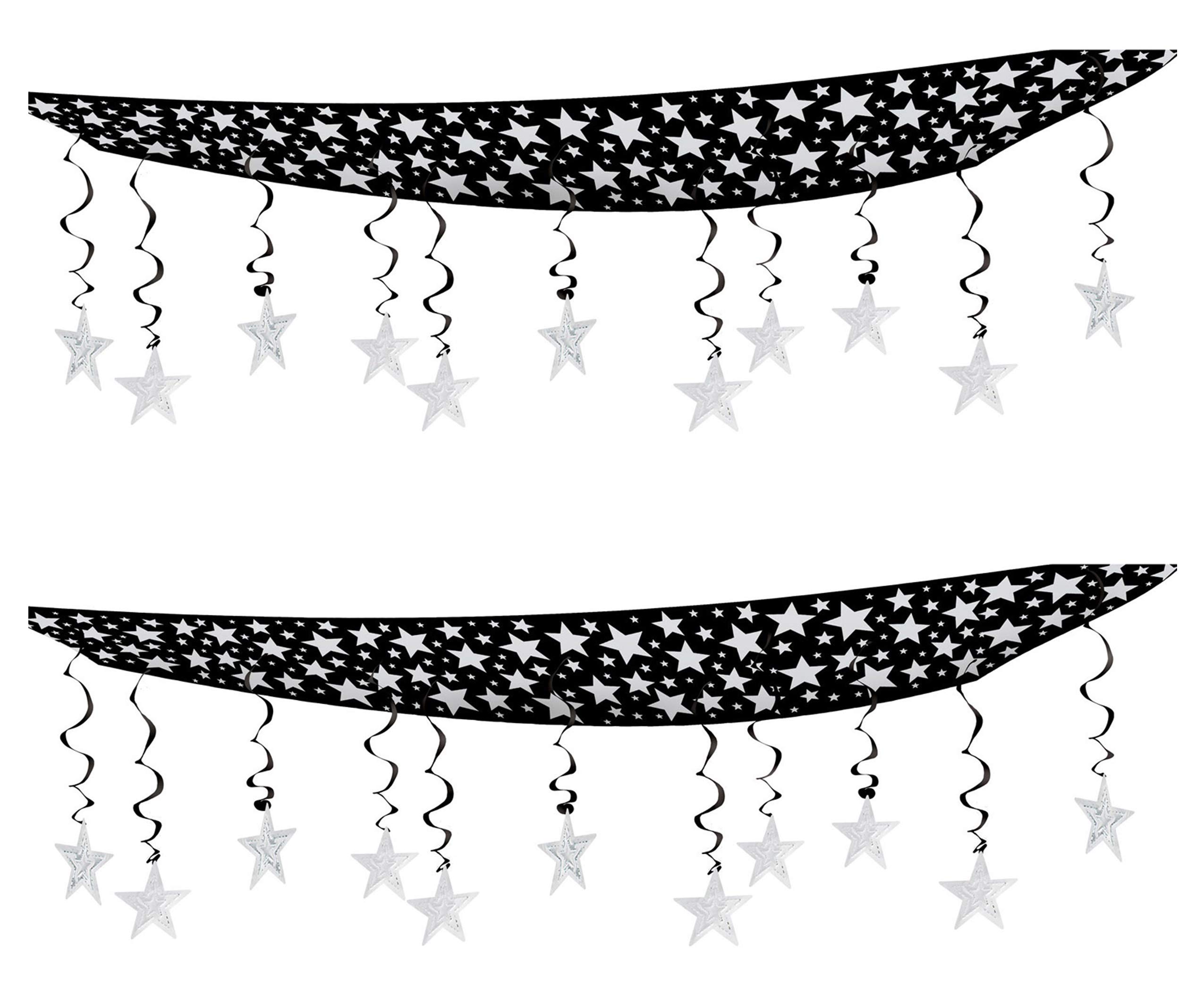 Décoration de plafond en plastique Beistle S50335-SAZ2 bicolore pour salle des fêtes