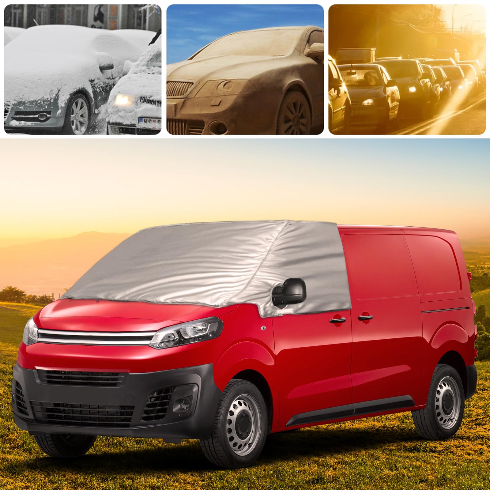 Zonwering auto voorruit vervanging voor 2016-2025 Citroen Jumpy MWB