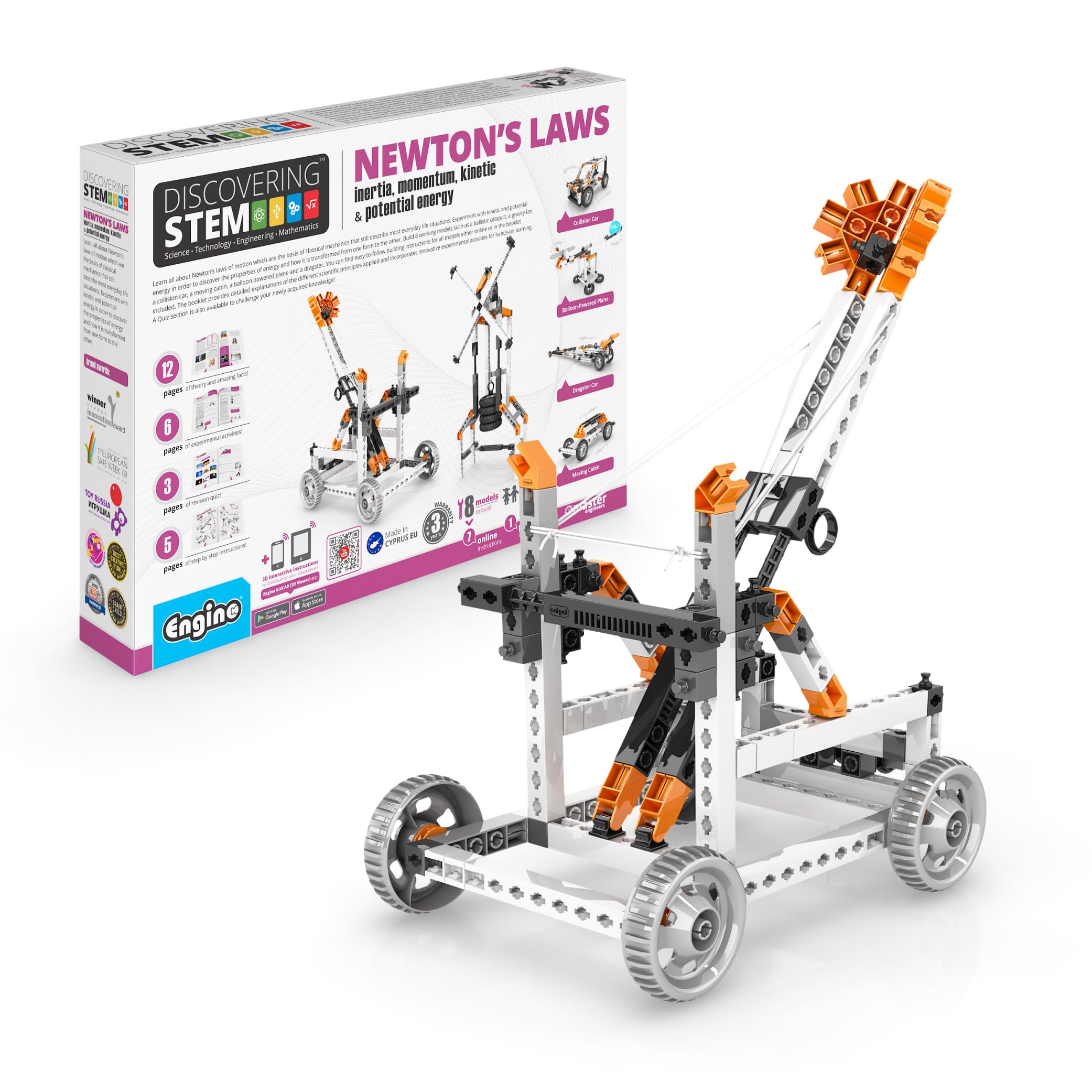 Engino STEM Newton's Laws Inertia/Momentum/Kinetic and Potential Energy Toy