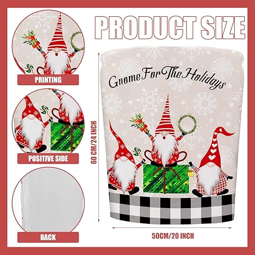 Miniatura 3 de 6 piezas de fundas para respaldo de silla de Navidad, fundas para sillas festivas de Navidad para cocina, hotel, boda, ceremonia, decoración de