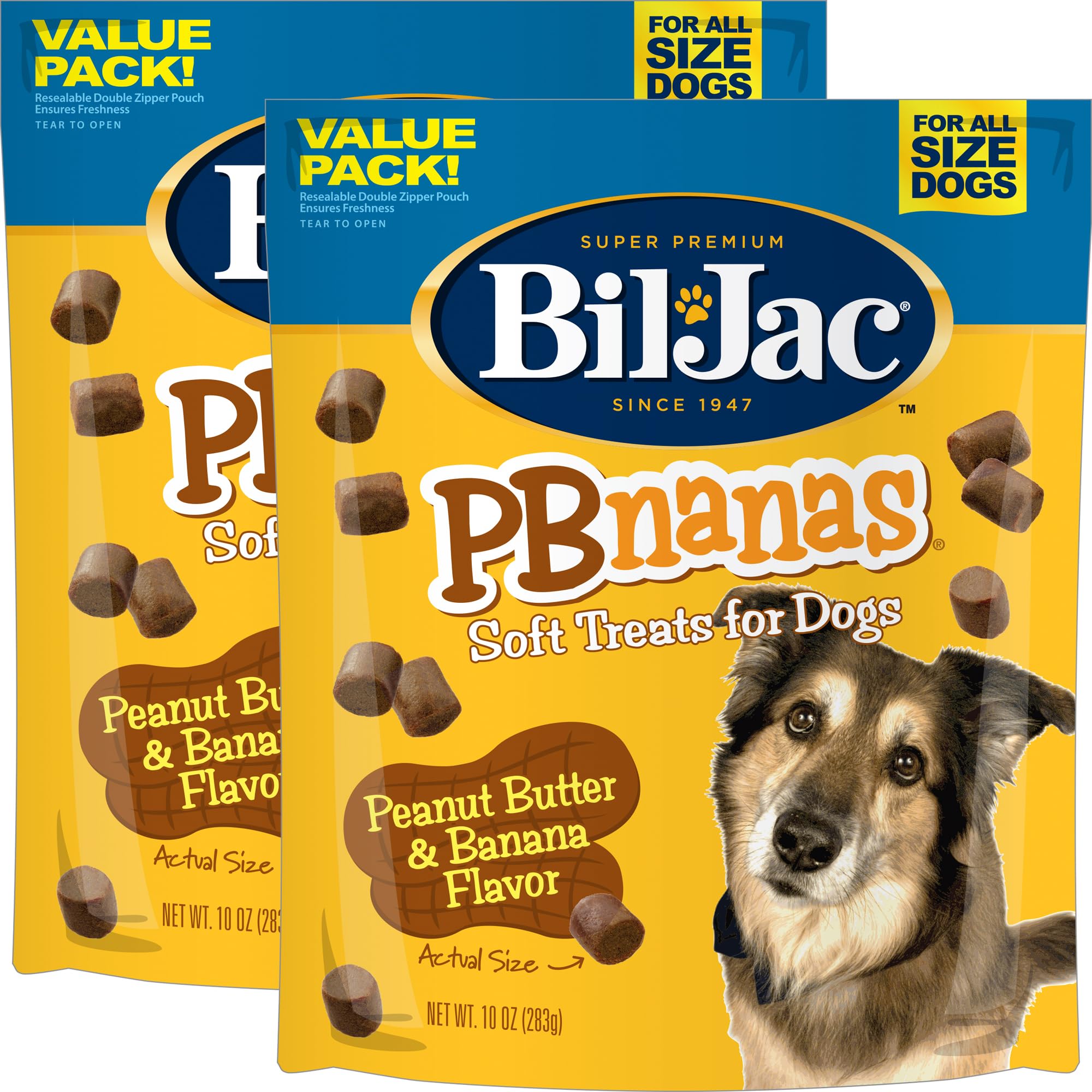 Amazon.com : Bil-Jac PB-Nanas Soft Dog Treats | Peanut Butter