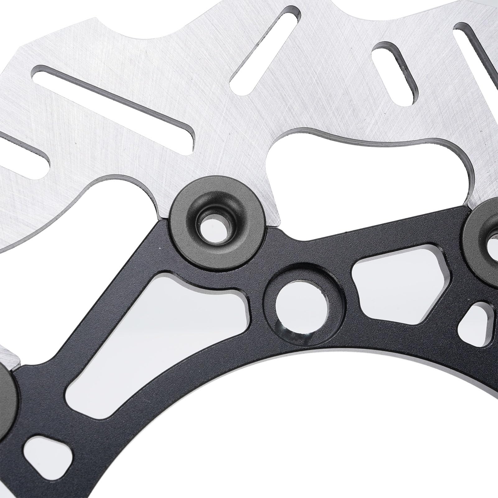 Set Rotore Disco Freno Anteriore Moto Adattatore Pinza in Acciaio Inossidabile per NMAX125 NMAX155 AEROX155 NVX155 267mm Frenatura Ad Alte Prestazioni (BLACK)