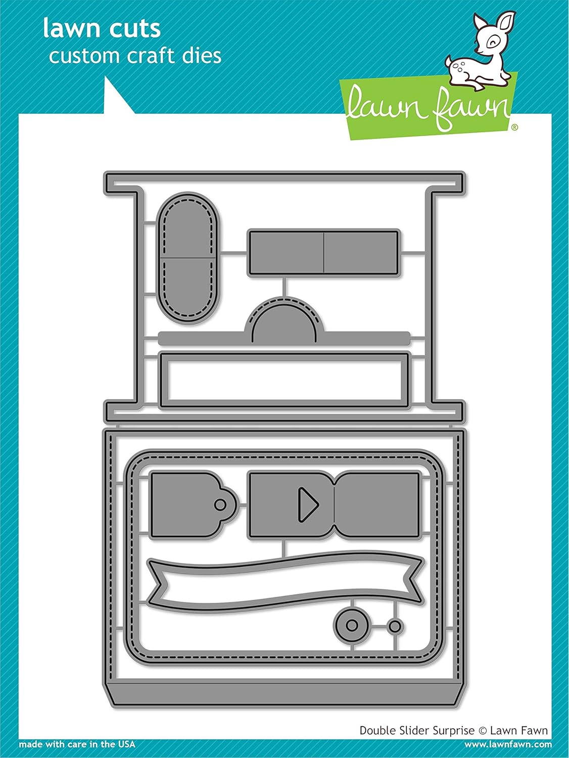 Lawn Cuts Custom Craft Die - Double Slider Surprise